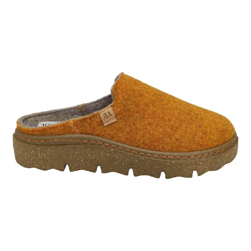 Slippers for indoor warmthJosef Seibel Carmaux 01 Ladies Orange Slip In Textile Slippers