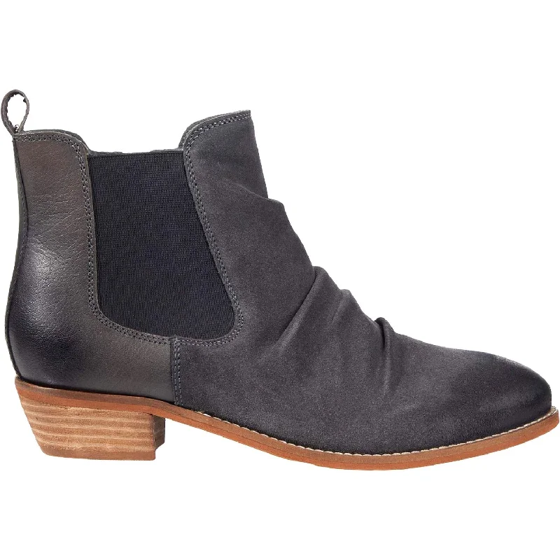 Booties for urban fashion-Women's Soft Walk Rockford Charcoal Suede