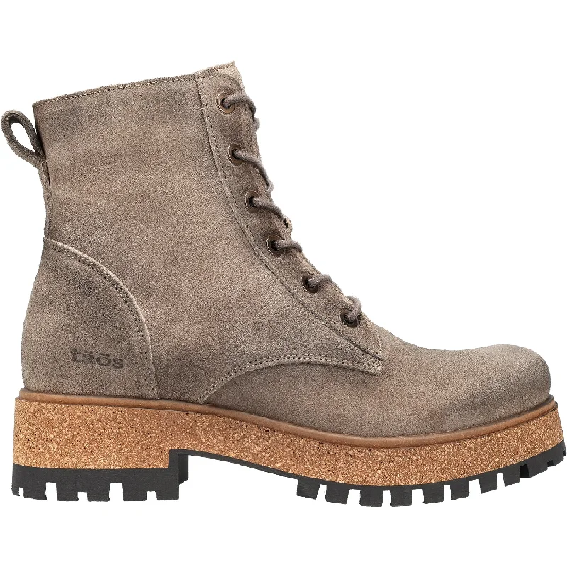 Booties with durable fashion-Women's Taos Main Street Smoke Rugged Suede