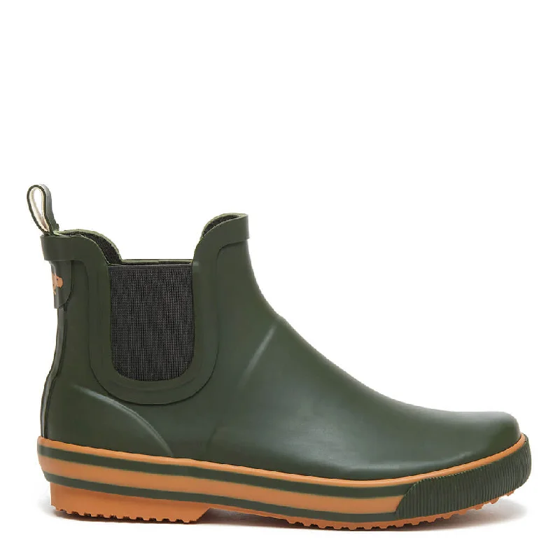 Rain boots with heavy sole-Rainbow Green Rain Bootie