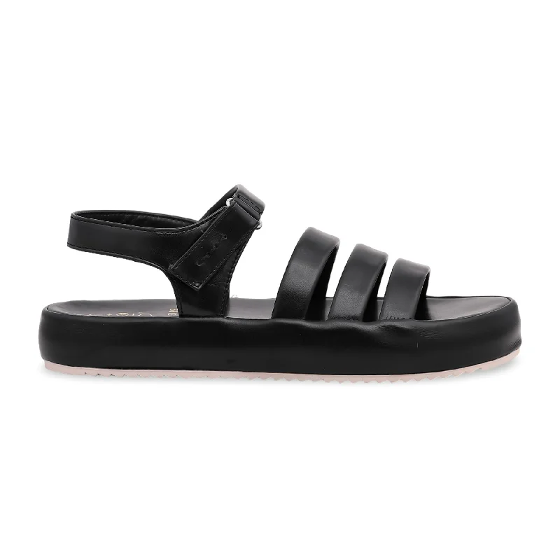 Sandals with oasis vibeBlack Formal Sandal FR5189