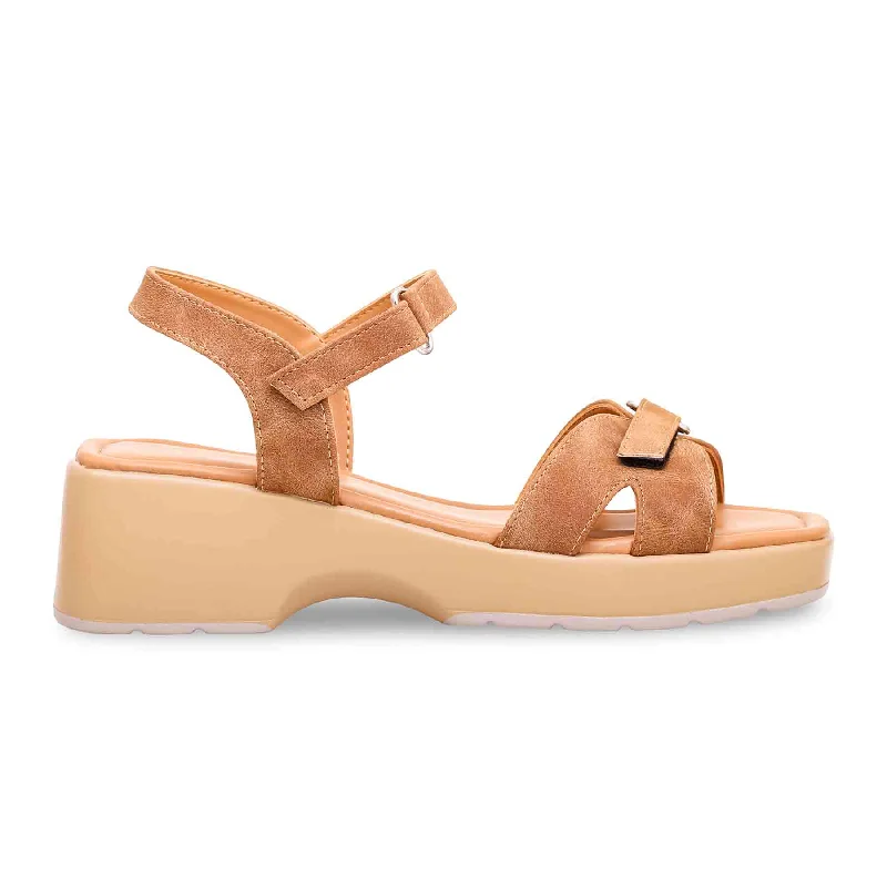 Sandals for vegan buyersMustard Formal Sandal PU0313