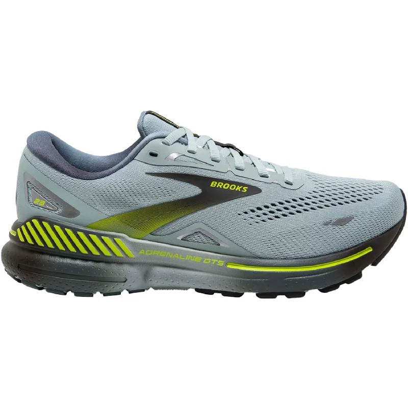 Athletic shoes for active runs-Men's Brooks Adrenaline GTS 23 Cloud Blue/Goblin Blue/Lime Mesh