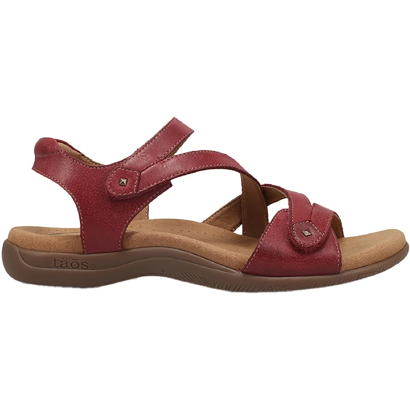 Sandals for polka dotsWomen's Taos Big Time Cranberry Leather