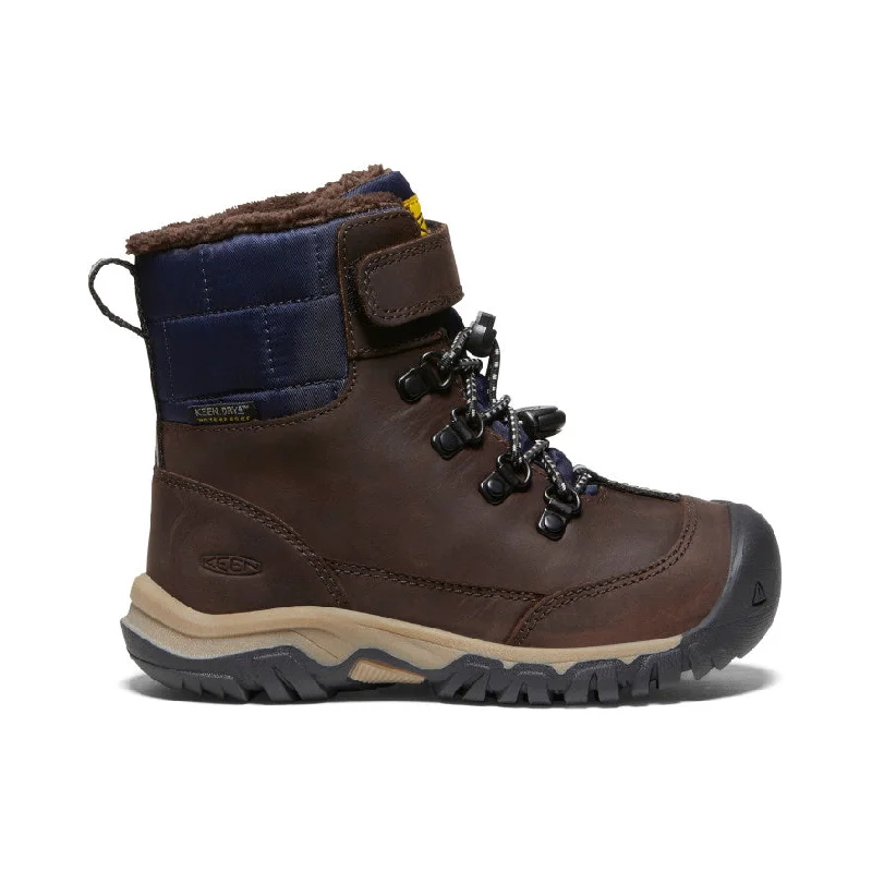 Snow boots for standing-Little Kids' Kanibou Waterproof Winter Boot  |  Java/Naval Academy