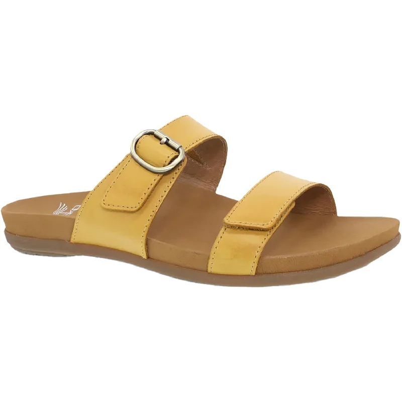 Sandals with cosmic vibeWomen's Dansko Justine Yellow Calf Leather