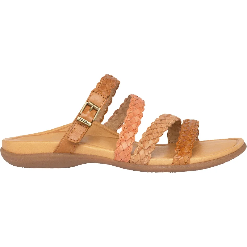 Sandals for modern stepWomen's Aetrex Brielle Brown Leather