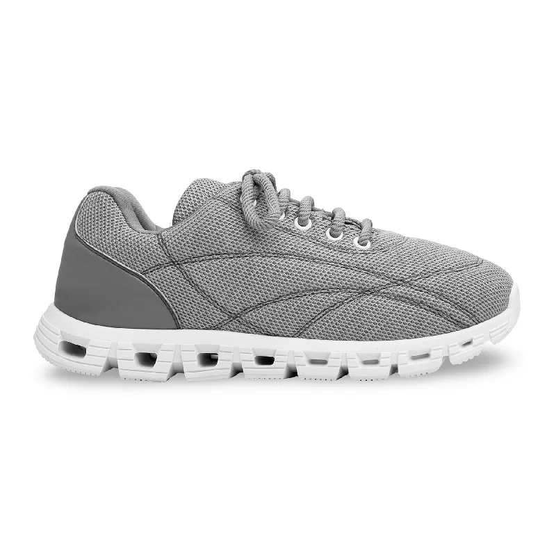 Athletic shoes with modern tech-Grey Casual Sneaker AT7310