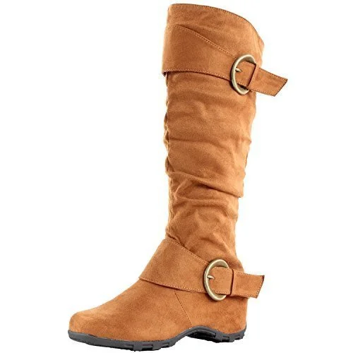 Women's Dhaka Buckle Design Ridding Boots