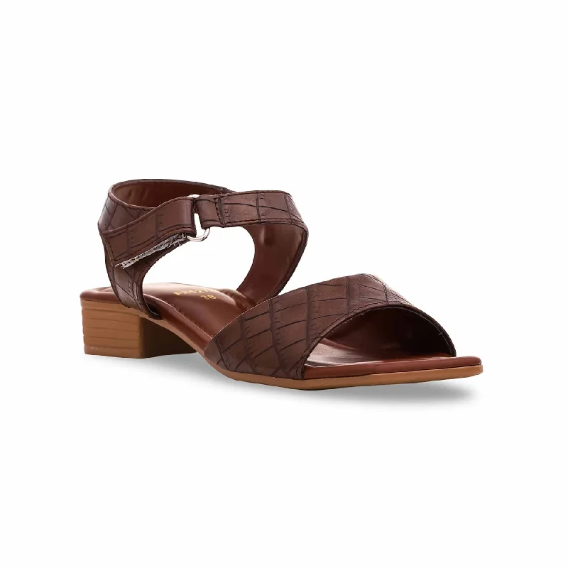 Sandals for loose styleBrown Formal Sandal FR5278