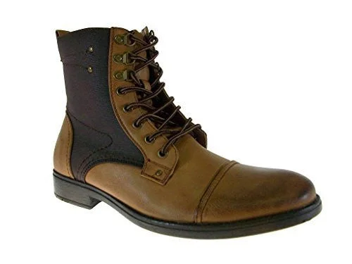 Men's D-707 Calf High Zip Combat Boots