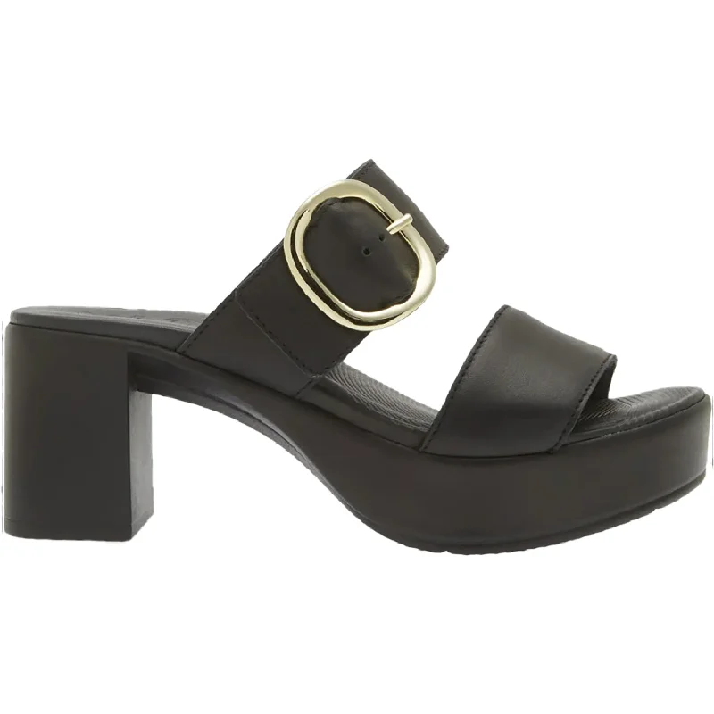 Sandals with pebble stepWomen's Naot Celeb Jet Black Leather