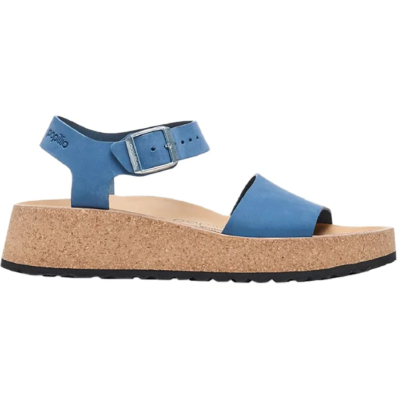 Sandals for shore walkWomen's Birkenstock Papillio Glenda Elemental Blue Nubuck