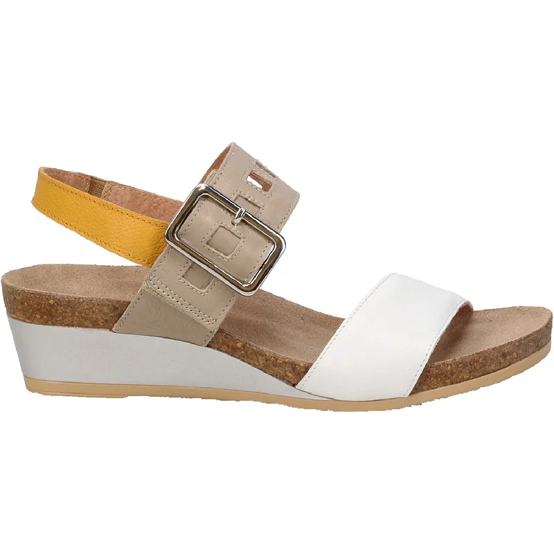 Sandals for return policyWomen's Naot Dynasty Soft White/Soft Beige/Marigold Leather