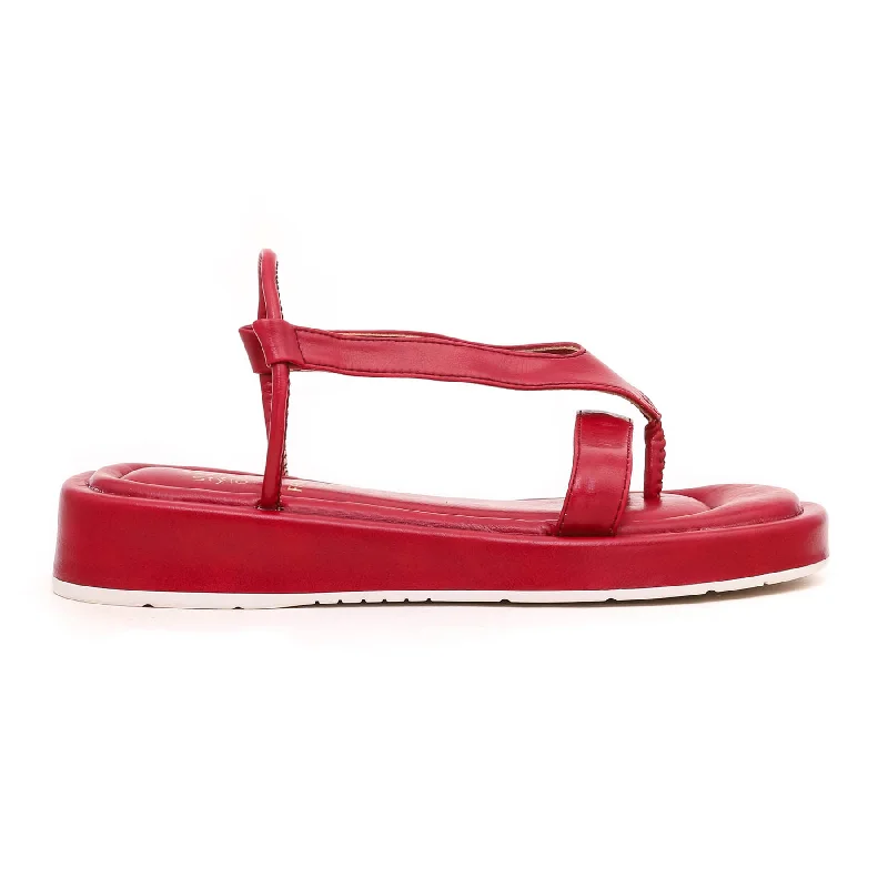 Sandals with eco-friendly materialsWomen Maroon Formal Sandal FR5169