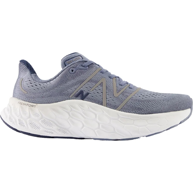 Athletic shoes with non-marking soles-Men's New Balance MMORAG4 Fresh Foam X More Arctic Grey/Natural Indigo Mesh