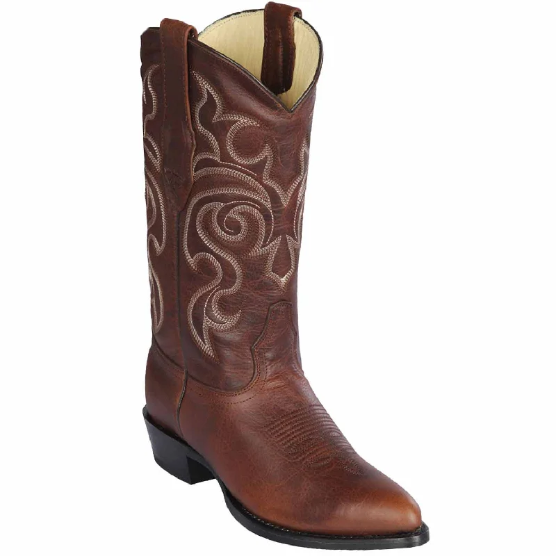 cowboy boots for women with rustic design for a country-inspired style-Cowboy boots for pointed heelsLos Altos 609940 Men's Walnut Genuine Medium Round Toe Cowboy Boots