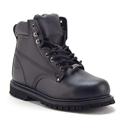 Men's 605S Genuine Leather Steel Toe Outdoor Construction Safety Work Boots