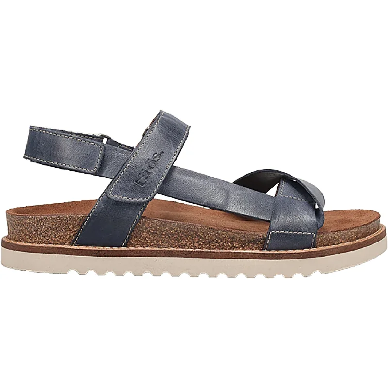 Sandals for cool shadesWomen's Taos Sideways Dark Blue Leather