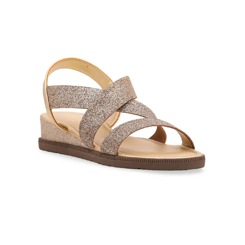 Sandals with bold stepGolden Formal Sandal PU0120