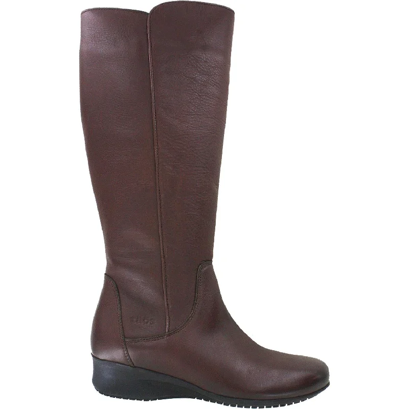 Booties with cool soles-Women's Taos Divine Mahogany Leather