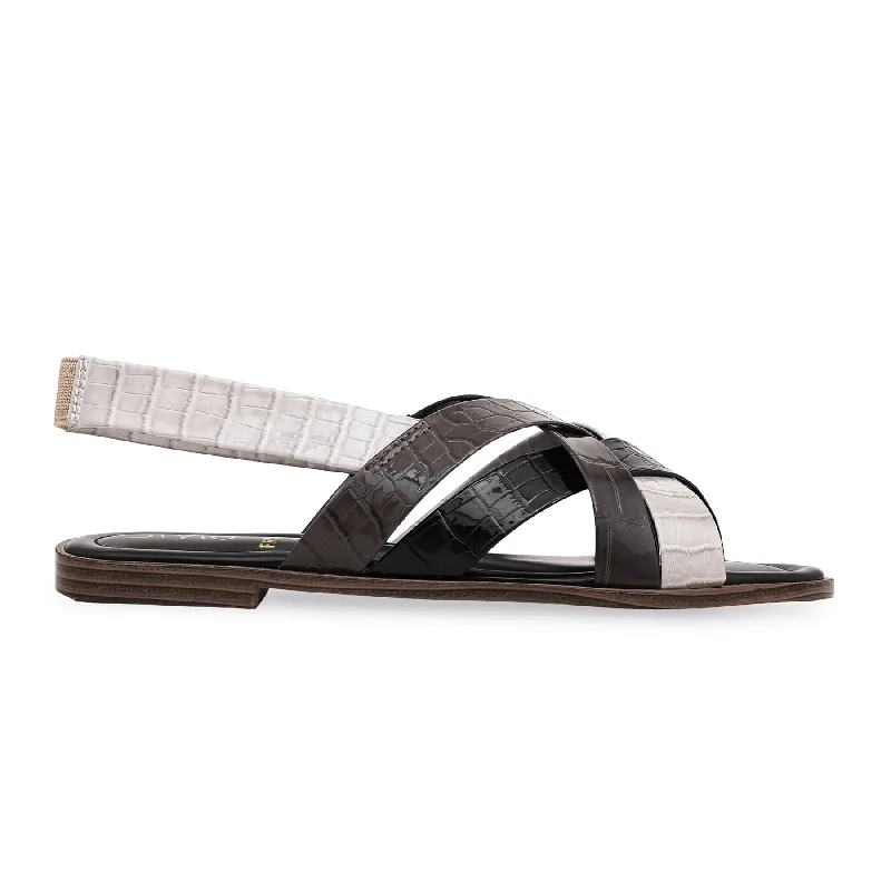 Sandals with retro strideBlack Formal Sandal FR5296