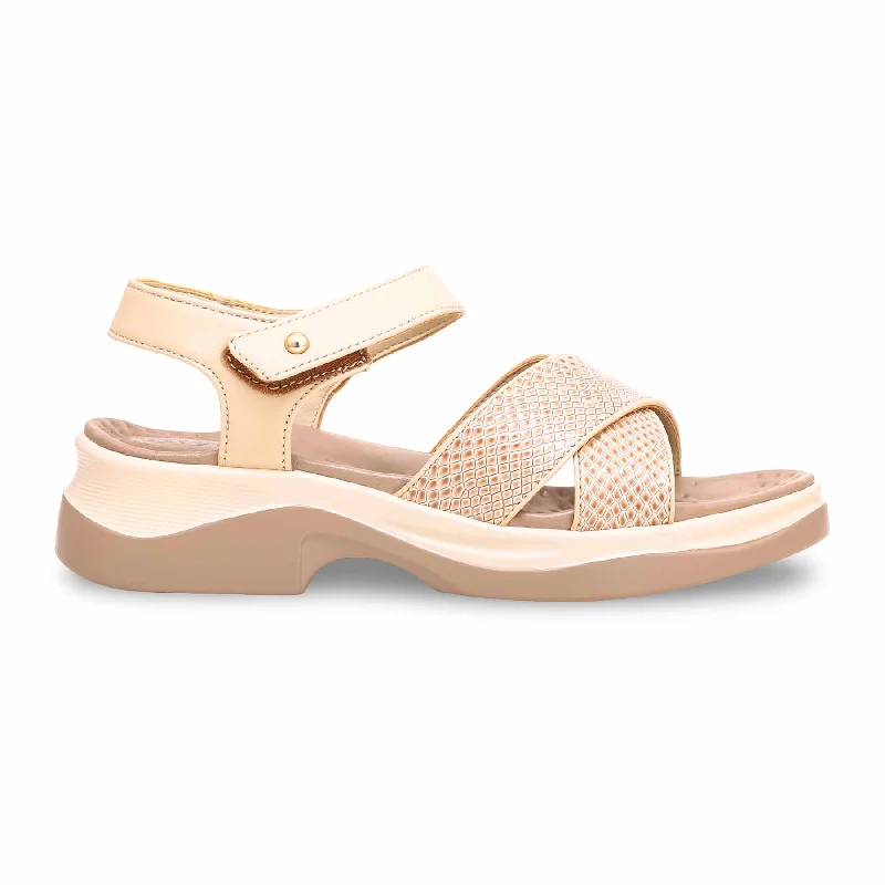 Sandals with next trendBeige Formal Sandal PU0331