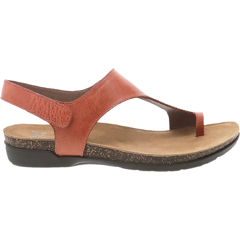 Sandals with peace vibeWomen's Dansko Reece Orange Waxy Burnished Leather