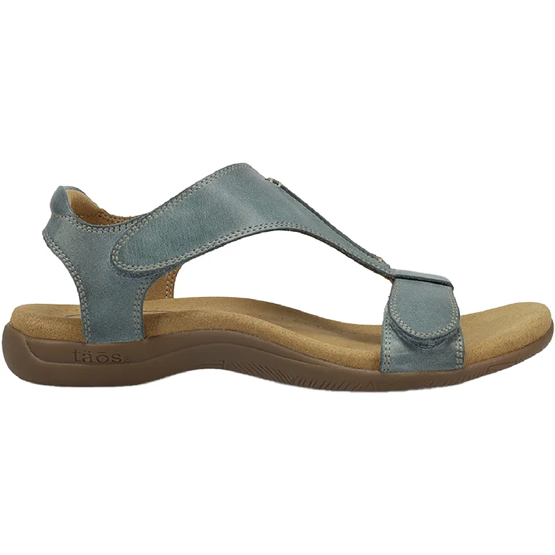 Sandals with boho stepWomen's Taos The Show Teal Leather