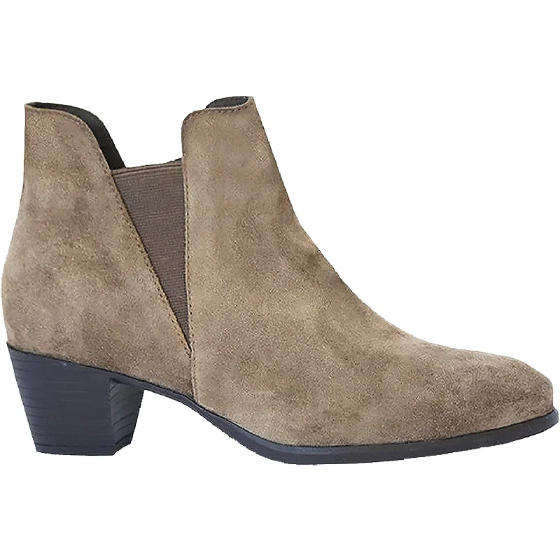 Booties with plush fashion-Women's Munro Jackson Sesame Suede