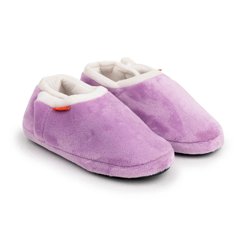 Slippers for luxury feelArchline Orthotic Slippers Closed – Lilac