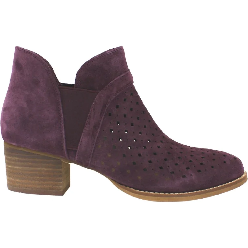 Booties for trendy walks-Women's Earth Keren Plum Suede