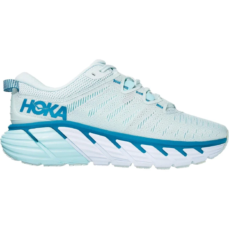 Athletic shoes for rugged workouts-Women's Hoka One One Gaviota 3 Morning Mist/Blue Tint Mesh