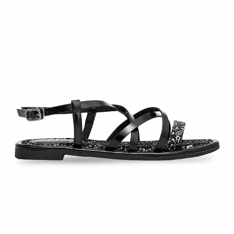 Sandals for tan finishBlack Formal Sandal FR5268