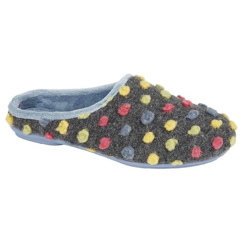 Slippers for cozy styleSleepers LS312C Ladies Blue/Multi Mule Slippers