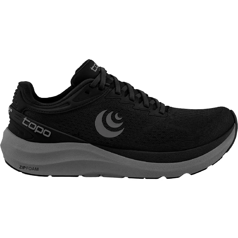 Athletic shoes with plush soles-Men's Topo Phantom 3 Black/Charcoal Mesh