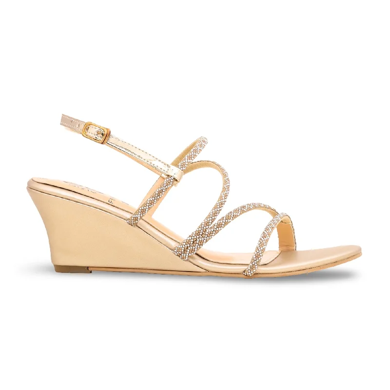 Sandals with classic walkGolden Fancy Sandal FN5802