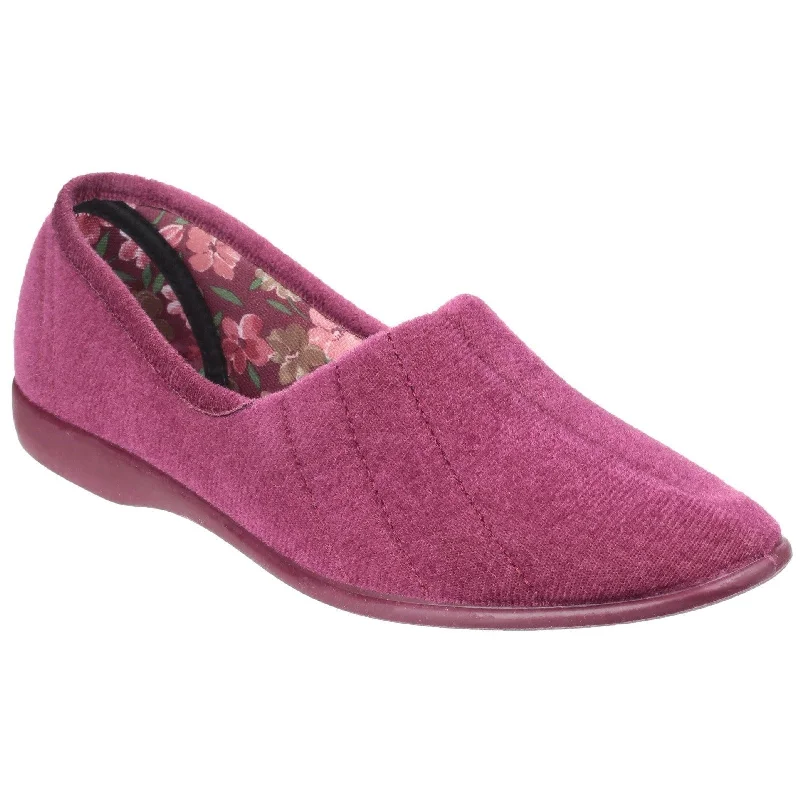 Slippers for relaxed styleGBS Audrey Slipper Ladies  Spanish Pink Textile Slip On Slippers