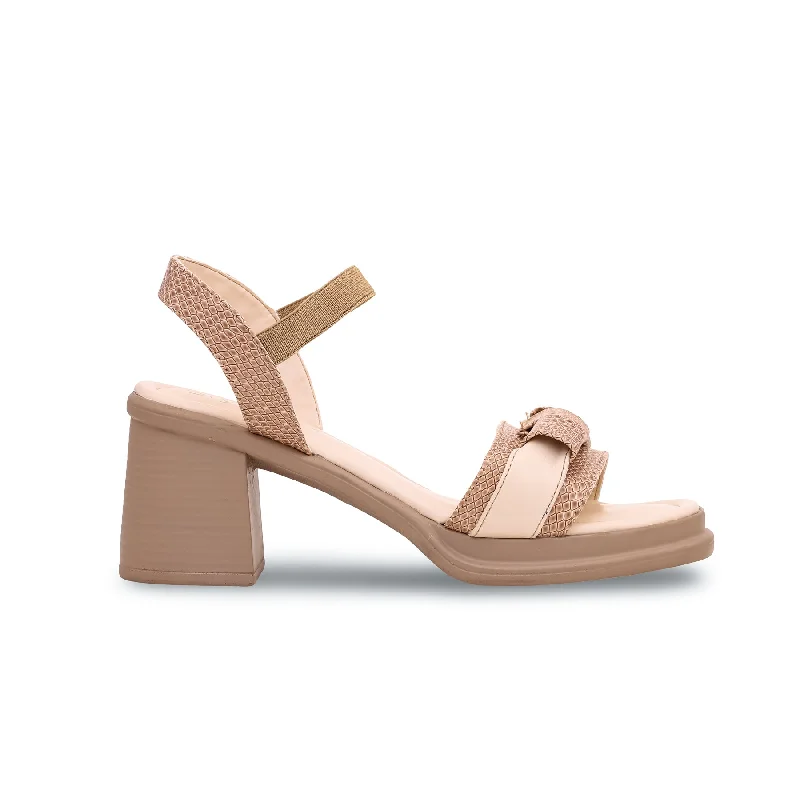 Sandals with fantasy lookBeige Formal Sandal PU0221