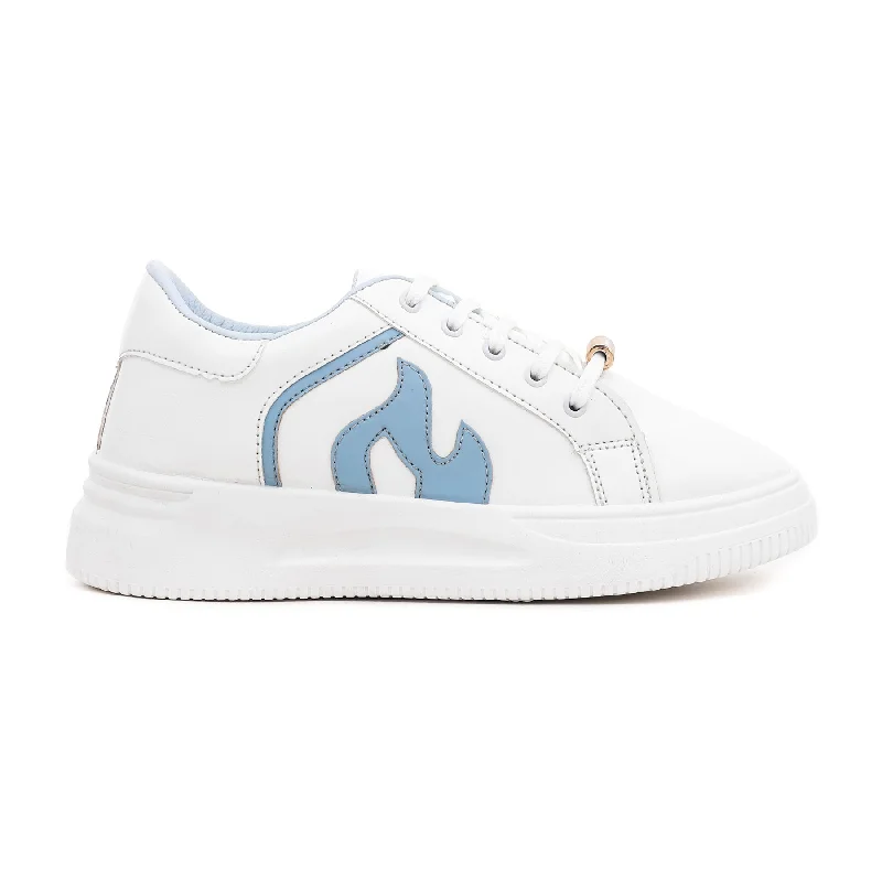 Athletic shoes with velcro straps-Women Blue Casual Sneaker AT7208