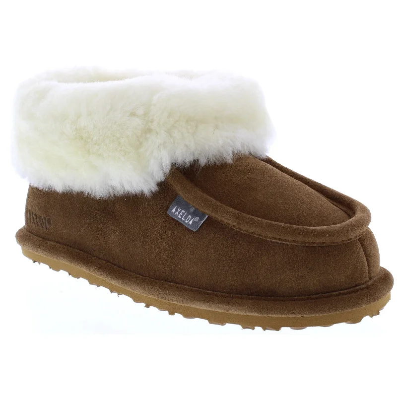 Slippers with soft cushioningAxelda Copenhagen Ladies Chestnut Suede Slip On Slippers