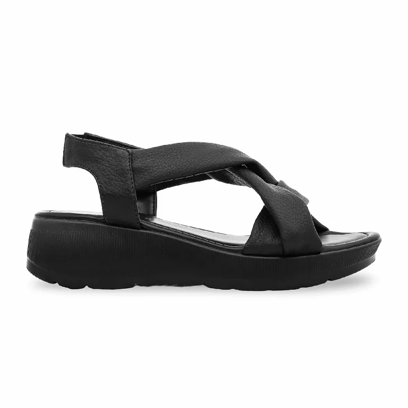 Sandals with New Year styleBlack Formal Sandal PU0278