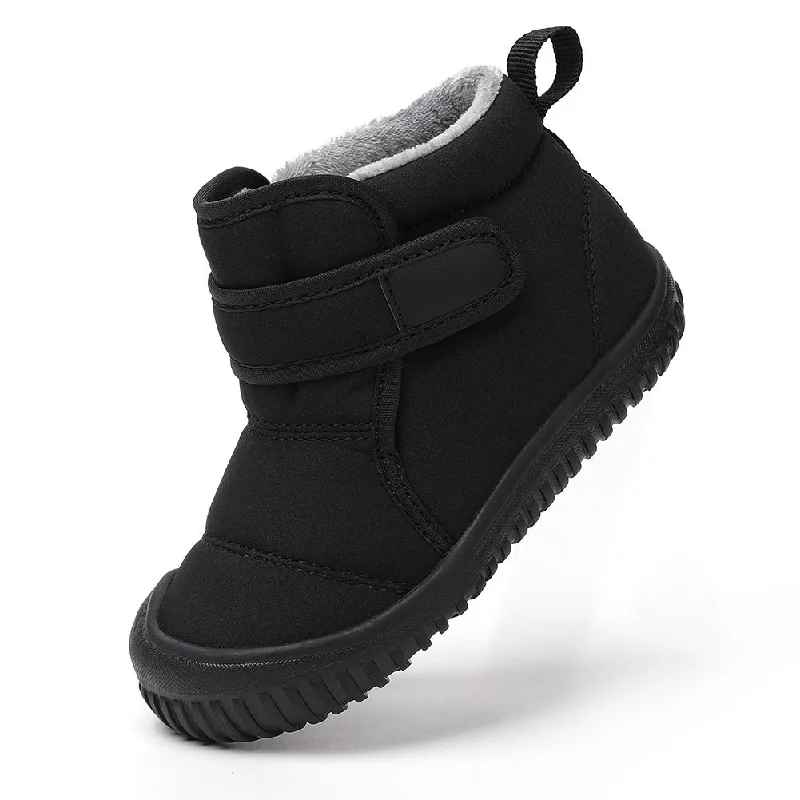 Snow boots on sale-HARENC Toddler Winter Snow Boots Boys Girls Cold Weather Baby Faux Fur Shoes