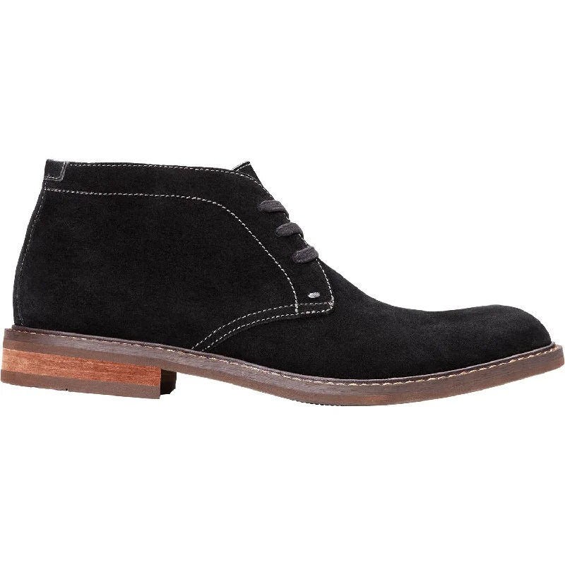 Booties with bright fashion-Men's Vionic Chase Black Suede