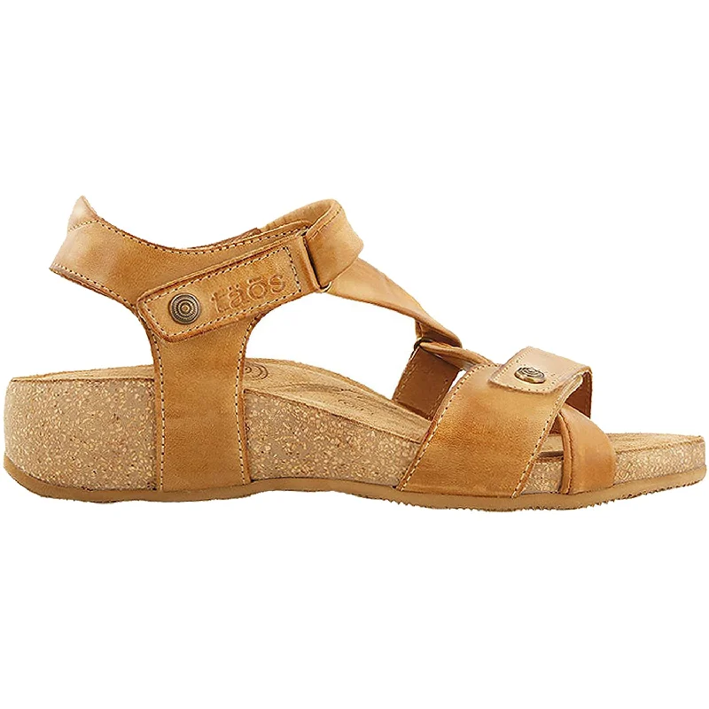 Sandals for cloudy walkWomen's Taos Universe Camel Leather