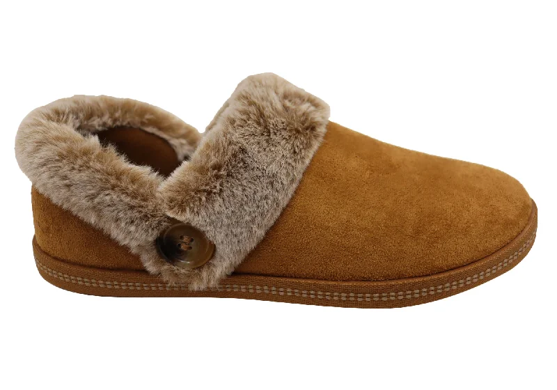 Slippers with durable cushionSkechers Womens Cozy Campfire Fresh Toast Comfort Indoor Slippers