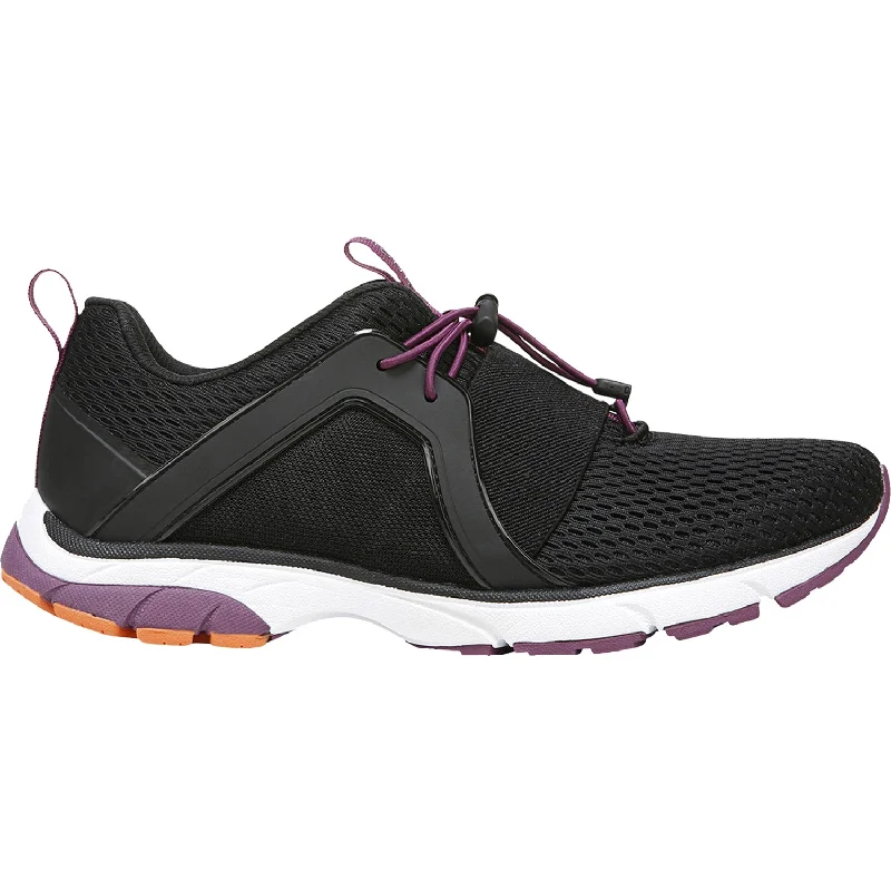 Athletic shoes for speed runs-Women's Vionic Berlin Black Knit Mesh