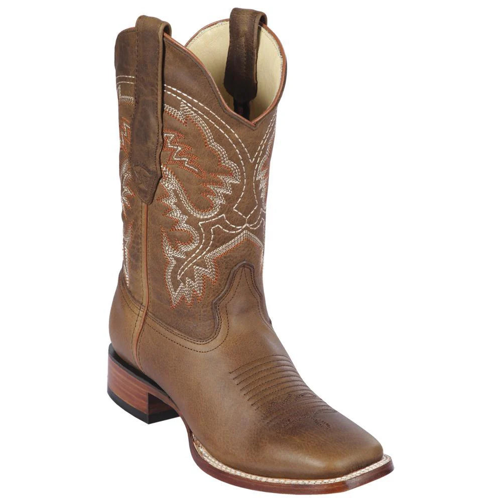 cowboy boots for men with distressed leather finish-Cowboy boots with camo printLos Altos 8229951 Men's Honey Genuine Wide Square Toe Cowboy Boots