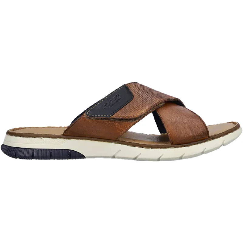 Sandals for loose comfortMen's Rieker 25283-23 Cody 83 Peanut/Pazifik Synthetic