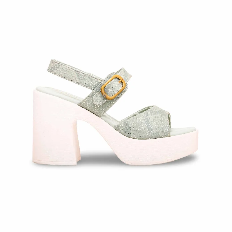 Sandals with white strapsPISTAGREEN Formal Sandal PU0263